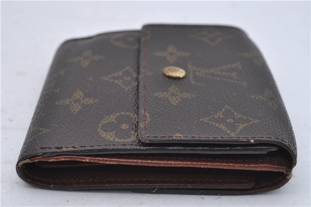 Auth Louis Vuitton Monogram Porte Monnaie Billet Carte Credit M61652 LV 7235D