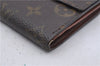 Auth Louis Vuitton Monogram Porte Monnaie Billet Carte Credit M61652 LV 7235D