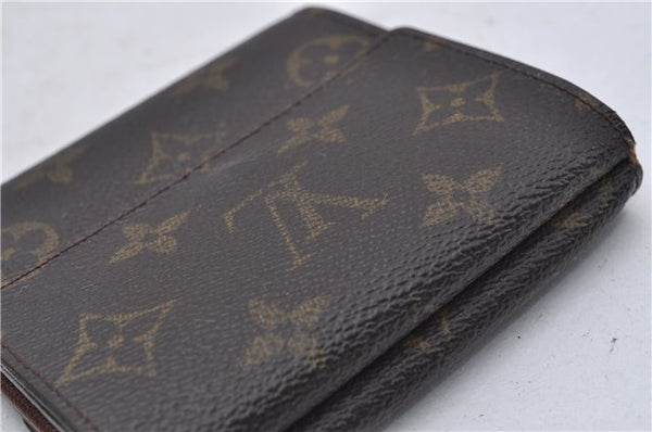 Auth Louis Vuitton Monogram Porte Monnaie Billet Carte Credit M61652 LV 7235D