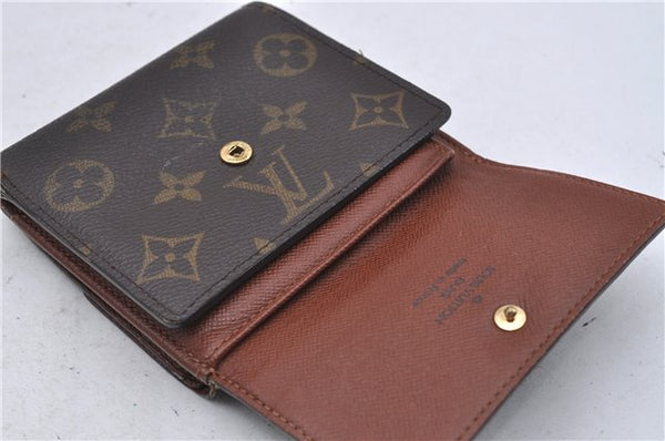 Auth Louis Vuitton Monogram Porte Monnaie Billet Carte Credit M61652 LV 7235D