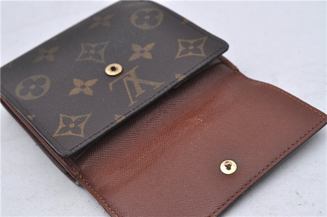 Auth Louis Vuitton Monogram Porte Monnaie Billet Carte Credit M61652 LV 7235D