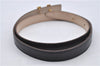 Authentic HERMES Mini Constance Leather Belt Size 75cm 29.5" Black Beige 7235E