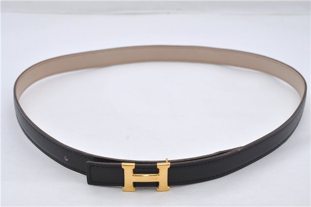 Authentic HERMES Mini Constance Leather Belt Size 75cm 29.5