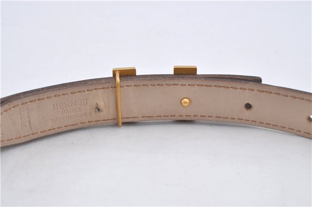 Authentic HERMES Mini Constance Leather Belt Size 75cm 29.5