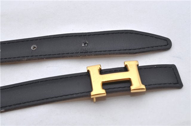 Authentic HERMES Mini Constance Leather Belt Size 75cm 29.5