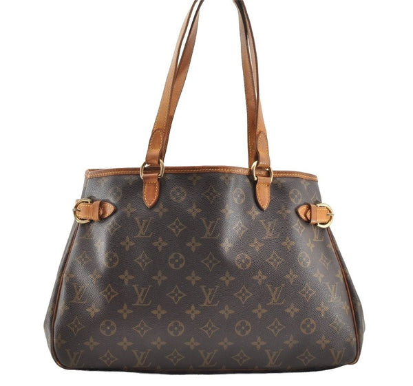 Authentic Louis Vuitton Monogram Batignolles Horizontal Tote Bag M51154 LV 7235I