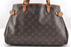 Authentic Louis Vuitton Monogram Batignolles Horizontal Tote Bag M51154 LV 7235I