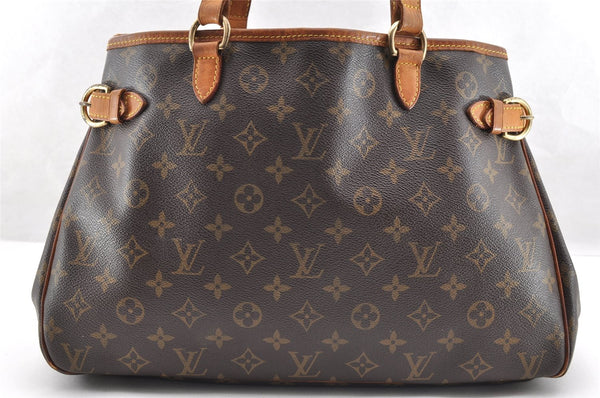 Authentic Louis Vuitton Monogram Batignolles Horizontal Tote Bag M51154 LV 7235I