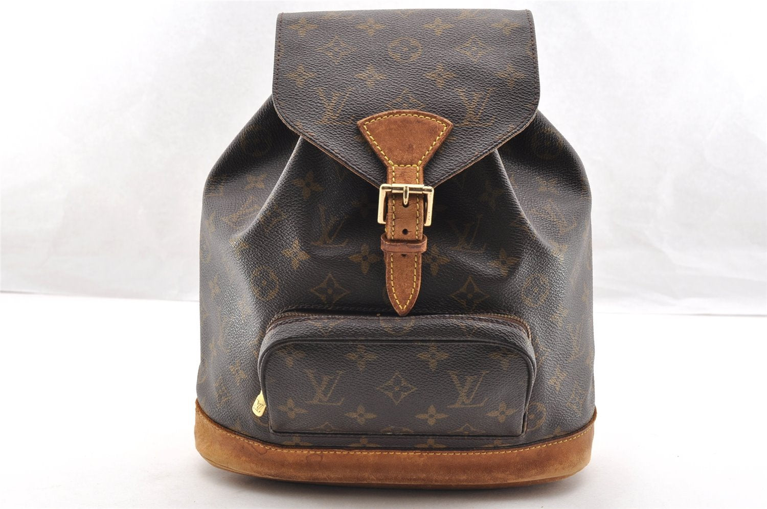 Authentic Louis Vuitton Monogram Montsouris MM Backpack M51136 LV 7237I