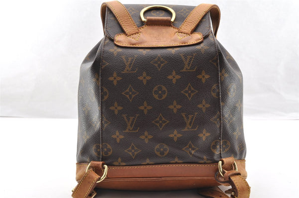 Authentic Louis Vuitton Monogram Montsouris MM Backpack M51136 LV 7237I