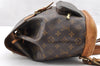 Authentic Louis Vuitton Monogram Montsouris MM Backpack M51136 LV 7237I
