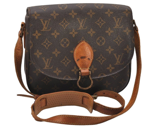 Authentic Louis Vuitton Monogram Saint Cloud GM M51242 Shoulder Cross Bag 7238I