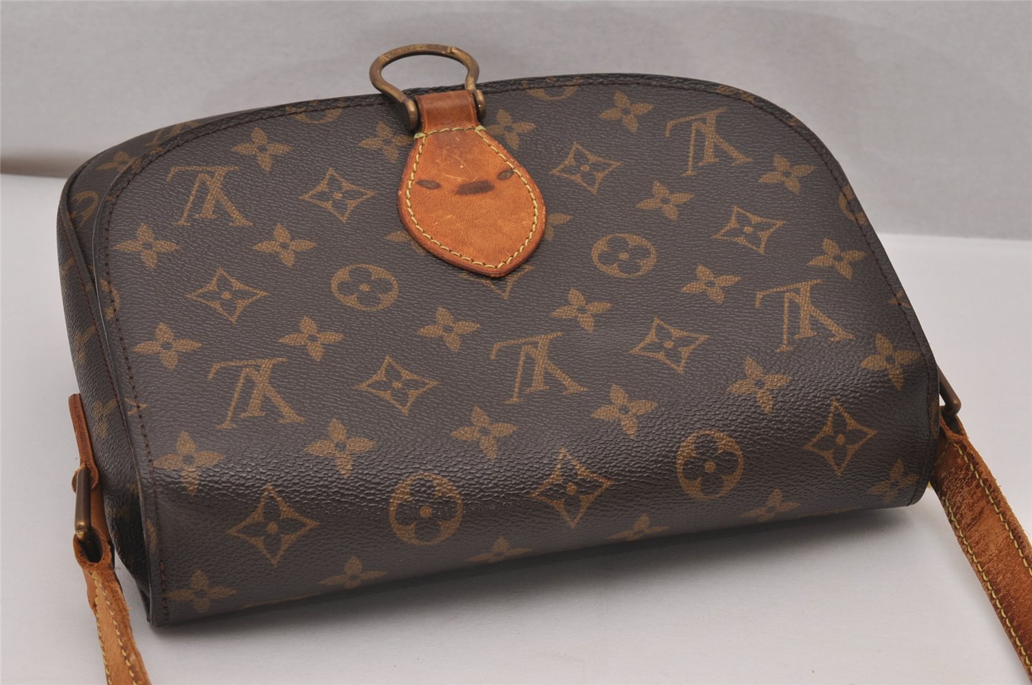 Authentic Louis Vuitton Monogram Saint Cloud GM M51242 Shoulder Cross Bag 7238I