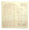 Authentic HERMES Carre 90 Scarf "GRANDS FONDS detai" Silk Ivory 7239E