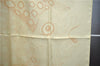 Authentic HERMES Carre 90 Scarf "GRANDS FONDS detai" Silk Ivory 7239E