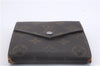 Authentic Louis Vuitton Monogram Trifold Wallet Pass Case Brown 3Set LV 7240D