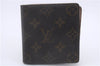 Authentic Louis Vuitton Monogram Trifold Wallet Pass Case Brown 3Set LV 7240D