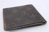 Authentic Louis Vuitton Monogram Trifold Wallet Pass Case Brown 3Set LV 7240D