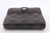 Authentic Louis Vuitton Damier Compact Zip Bifold Wallet Purse N61668 LV 7241D