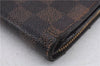 Authentic Louis Vuitton Damier Compact Zip Bifold Wallet Purse N61668 LV 7241D