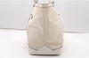 Authentic GUCCI Sherry Line Shoulder Tote Bag Canvas Leather 232973 White 7241F