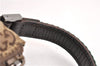 Authentic GUCCI Web Sherry Line Hand Pouch GG Canvas Leather 141809 Brown 7242E