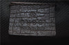 Authentic GUCCI Web Sherry Line Hand Pouch GG Canvas Leather 141809 Brown 7242E
