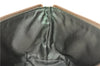 Authentic GUCCI Web Sherry Line Hand Pouch GG Canvas Leather 141809 Brown 7242E