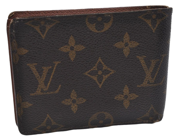 Auth Louis Vuitton Monogram Portefeuille Multiple Bifold Wallet M60895 LV 7243D