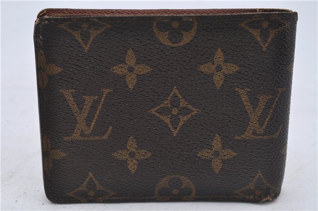 Auth Louis Vuitton Monogram Portefeuille Multiple Bifold Wallet M60895 LV 7243D