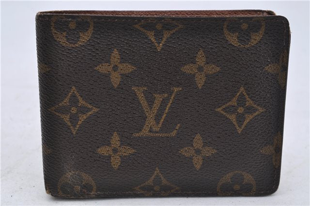 Auth Louis Vuitton Monogram Portefeuille Multiple Bifold Wallet M60895 LV 7243D