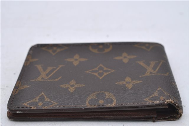 Auth Louis Vuitton Monogram Portefeuille Multiple Bifold Wallet M60895 LV 7243D