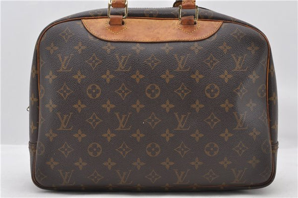 Authentic LOUIS VUITTON Monogram Deauville Hand Bag M47270 LV 7244C