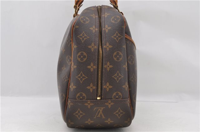 Authentic LOUIS VUITTON Monogram Deauville Hand Bag M47270 LV 7244C