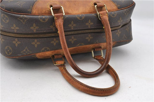 Authentic LOUIS VUITTON Monogram Deauville Hand Bag M47270 LV 7244C