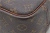 Authentic LOUIS VUITTON Monogram Deauville Hand Bag M47270 LV 7244C