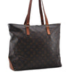 Authentic LOUIS VUITTON Monogram Cabas Mezzo Tote Bag Purse M51151 LV 7245C