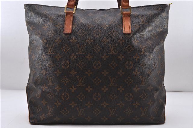 Authentic LOUIS VUITTON Monogram Cabas Mezzo Tote Bag Purse M51151 LV 7245C