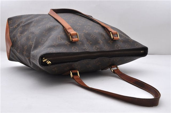 Authentic LOUIS VUITTON Monogram Cabas Mezzo Tote Bag Purse M51151 LV 7245C
