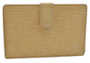 Auth Louis Vuitton Epi Porte Monnaie Billets Viennois Wallet M6324A Ivory 7246D