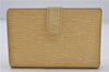 Auth Louis Vuitton Epi Porte Monnaie Billets Viennois Wallet M6324A Ivory 7246D