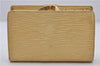 Auth Louis Vuitton Epi Porte Monnaie Billets Viennois Wallet M6324A Ivory 7246D