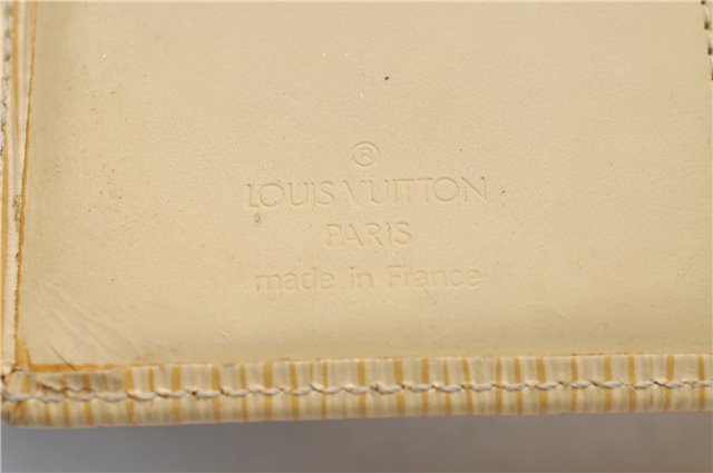 Auth Louis Vuitton Epi Porte Monnaie Billets Viennois Wallet M6324A Ivory 7246D