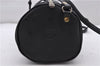 Authentic MCM Visetos Vintage Shoulder Cross Body Bag PVC Leather Black 7247C