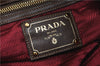 Authentic PRADA Nylon Leather Shoulder Tote Drawstring Bag Purse Red 7248C