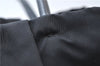 Authentic PRADA Nylon Tessuto Leather Flower Motif Hand Tote Bag Black 7248E