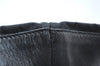 Authentic PRADA Nylon Tessuto Leather Flower Motif Hand Tote Bag Black 7248E