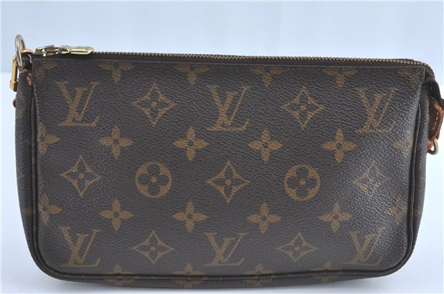 Authentic Louis Vuitton Monogram Pochette Accessoires Pouch M51980 LV 7250B