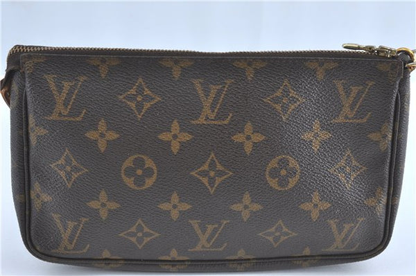 Authentic Louis Vuitton Monogram Pochette Accessoires Pouch M51980 LV 7250B
