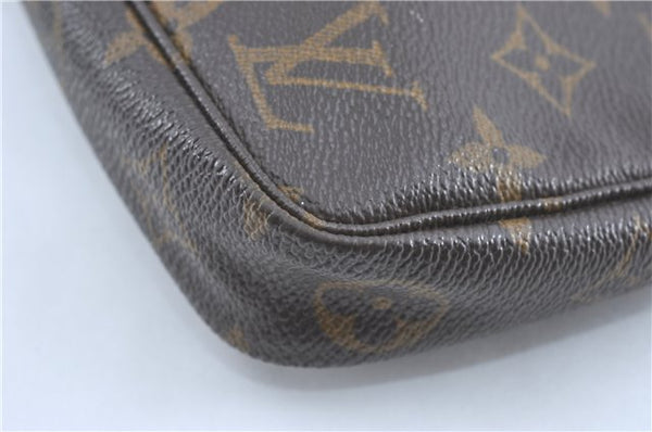 Authentic Louis Vuitton Monogram Pochette Accessoires Pouch M51980 LV 7250B